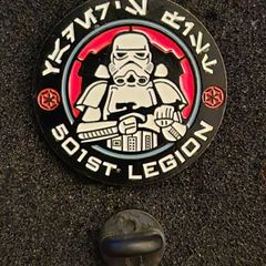 Star Wars, 501st legion, pin back badge.