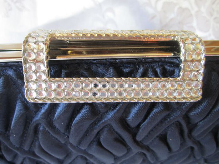 Navy Blue Party Debs Prom Wedding Evening Clutch Purse Bag Handbag