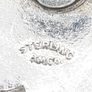 Signed Enamel Silver Brooch Image 5