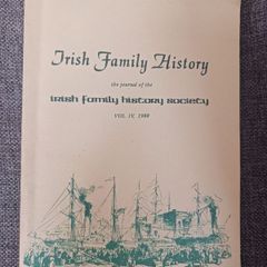 Irish Family History/ Vol 4 ,1988