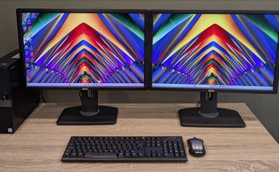 Dell Optiplex 5070 SFF PC Intel i5 8th Gen 24" IPS LCD Win 11 & Office 2024 Pro, 1TB, WiFi