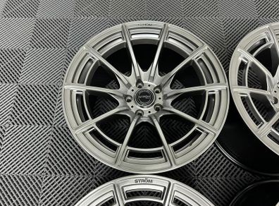 17 18" Inch Strom DSF55 Wheels 5x114.3 Nissan Silvia Skyline S14 S15 RX7 R32 R33 Lexus IS200