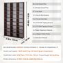 Media Storage Cabinet, 9-layer DVD Shelf Holds up to 756 CDs, Adjustable CD Shelves 27 Compartments, Protects & Organizes Music, Movie Image 2