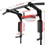 Multifunctional Wall Mounted Pull Up Bar/Chin Up bar, Dip Station for Indoor Home Gym Workout, Power Tower Set Training Equipment Fitness Dip Stand Supports to 440 Lbs Image 2