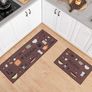 2 Pcs Non-slip Kitchen Mats and Rugs Washable Rubber Backing Doormat Runner Microfiber Rug Set (MULTIPLE DESIGNS, SEE PHOTOS) Image 7