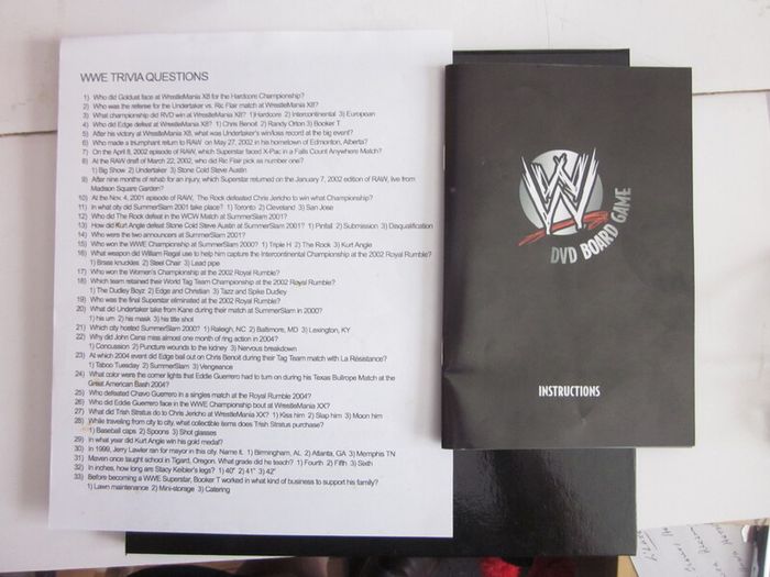 Wwe Dvd Board Game By Sbg.2005