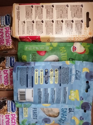 Small animal snacks x7 rabbits guinea pigs hamster mice birds etc