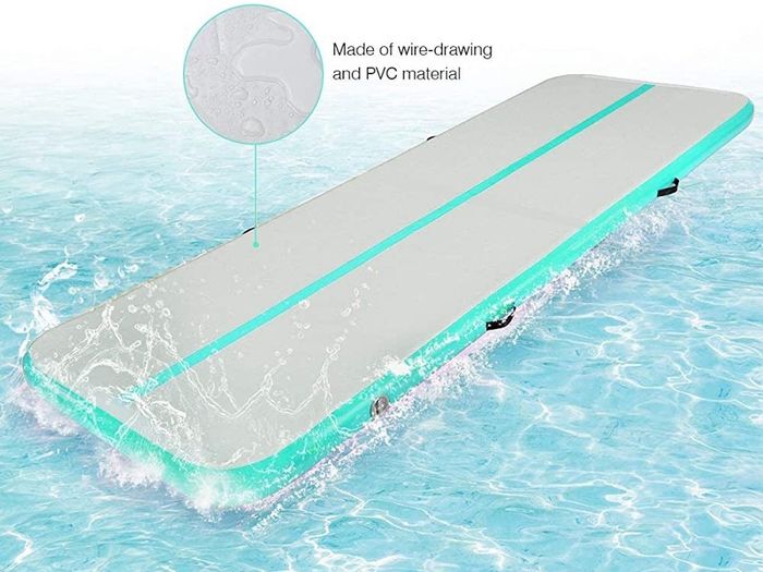 Air Inflatable Gymnastics Mat Tumbling Mats 10ft Track 4 Inch Thickness Tumble Tracks for Home Use/Training/Yoga with Electric Pump (FREE POSTAGE)