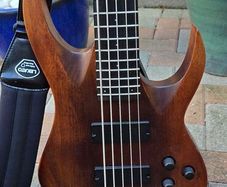 Solar 5 String Bass. Natural Satin Finish