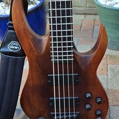 Solar 5 String Bass. Natural Satin Finish