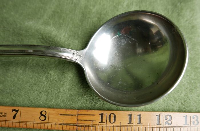 Vintage big Spoon, Hallmarked ARG.800.X   length-13"