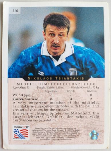 World Cup '94 cards