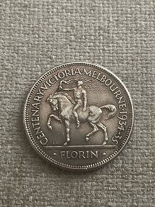 1934-35 Melbourne Centenary Florin