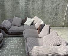 L shape sofa and armchair