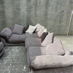 L shape sofa and armchair