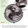Can post 18"industrial stand fan Image 5