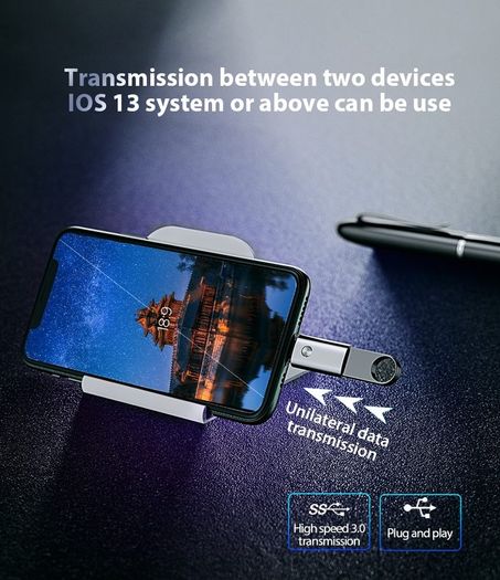 !ACCEZZ Apple OTG Lightning (Male) to USB Type-A (Female) Adapter/Convertor (Brand New/Warranty)
