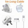 Irl-uk Usb Mains Charger Plug Adapter And Data Cable For Iphone 3g 3gs 4g 4s New Image 2