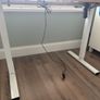 White and Oak Style Standing Desk Image 4