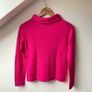 Hobbs London Pink Audrey Jumper Wool Cashmere Roll Neck Sweater Image 8