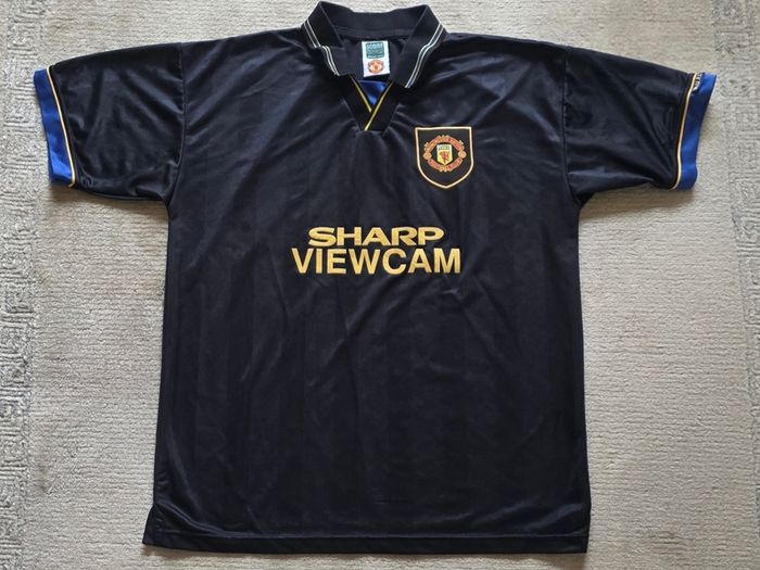 Manchester United 1993-1995 Score Draw Jersey Size XL