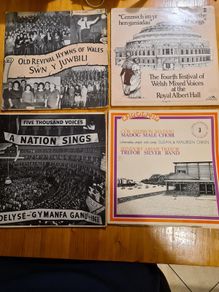 Welsh Related Choir Singing Songs. 17 x 12 inch vynal Plus 3 X Single Vynal, 2 X Cassette Tapes & 1 X Video Cassette.