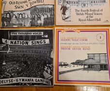 Welsh Related Choir Singing Songs. 17 x 12 inch vynal Plus 3 X Single Vynal, 2 X Cassette Tapes & 1 X Video Cassette.
