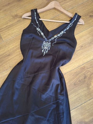 vintage karen millen embellished satin maxi dress occasion wedding party