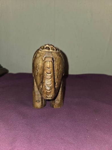Carved Wooden Elephant figure