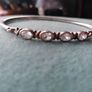 Stg Silver Cubic Zirconia Bangle Image 3