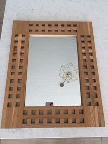 Wooden framed mirror