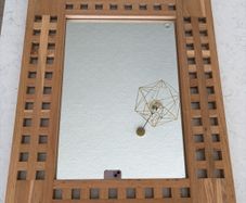 Wooden framed mirror