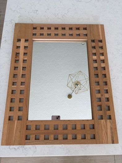Wooden framed mirror