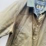 Barbour x Moon Reelin Wax Jacket Tweed Wool Trims Olive Green - Large Image 2