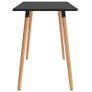 5 Piece Dining Set Black Image 4