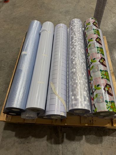 Rolls of Frosted and Patterned Window Films - over 1000 Meters