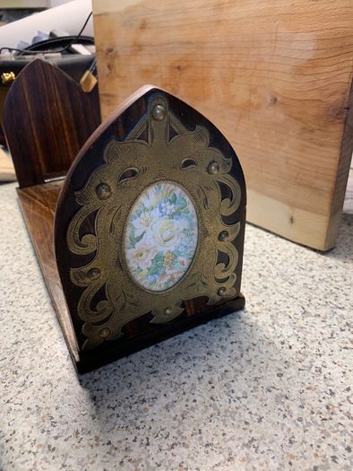antques lovely piece telescopic book shelf