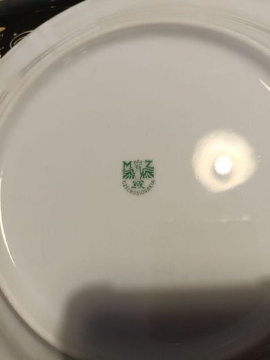 Vintage Bohemian Porcelain Collectors Plate Good Luck
