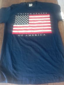 vintage American flag single Stitch t shirt size large
