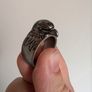 Mens Hawk/Eagle Steel Ring Image 2