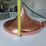 Copper pendant ceiling light. Lovely shape. Image 3