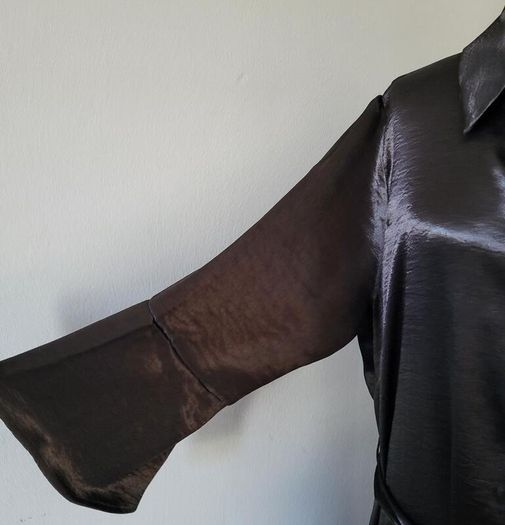 CurveWow black satin dress, Size 18, BNWT