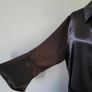 CurveWow black satin dress, Size 18, BNWT Image 2