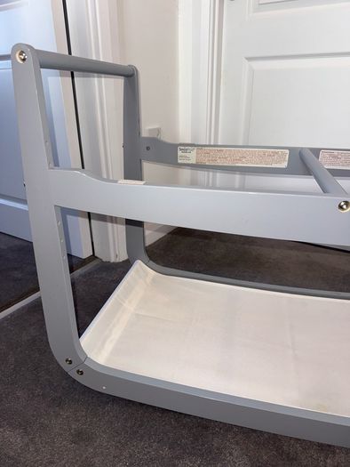 Snuzpod 3 Bedside Crib Grey and Mattress and Accessories