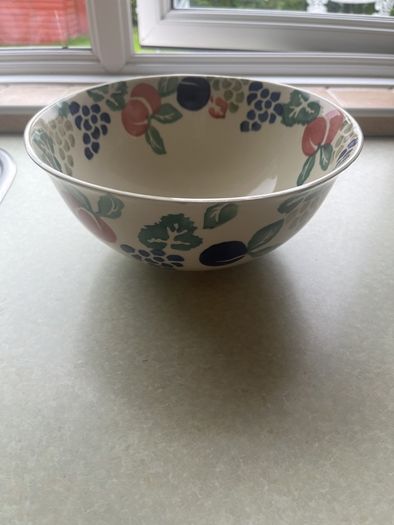 Vintage 2 Large Pottery Bowls as New