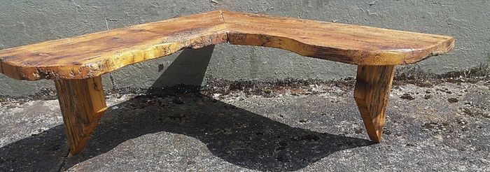 NEW :Rustic Driftwood Floating Corner Shelf