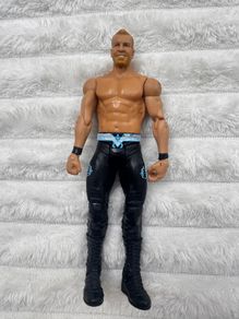 WWE Christian WrestleMania 26 Mattel Wrestling Action Figure something sounds like a rattle Inside Used Please see photos
