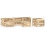 7 Piece Garden Lounge Set Green Impregnated Pinewood Image 4