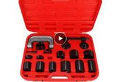 Ball Joint Extractor Kit, Tool for Removing Parts and Car Repair, Carbon Steel Accessory, Adjustable, Instrument for Workshop and Garage, 21 Units per Set