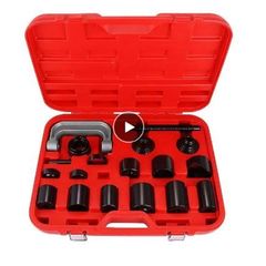 Ball Joint Extractor Kit, Tool for Removing Parts and Car Repair, Carbon Steel Accessory, Adjustable, Instrument for Workshop and Garage, 21 Units per Set